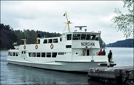 Nordan vid Sandö brygga vid premiärturen 1970-05-21