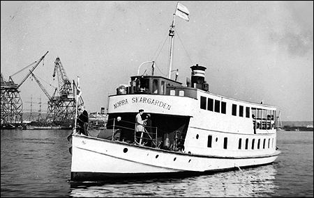 Norra Skärgården vid Träpiren, Göteborg 1952-04-14