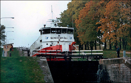 Kostervåg i Bergs slussar, Ljungsbro 1995-10-10