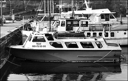 Ö-Taxi i Framnäsviken, Djursholm 1972-03-07