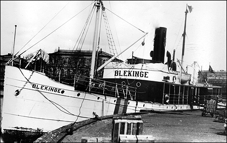 Blekinge vid Norra Riddarholmshamnen, Stockholm ca 1943