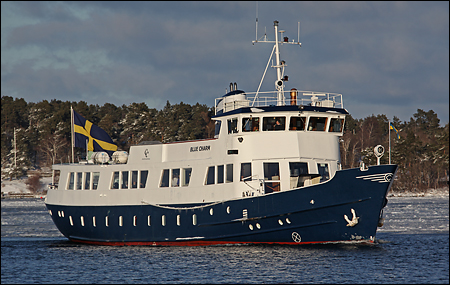 Blue Charm p� N:a Vaxholmsfj�rden, Vaxholm 2011-02-12