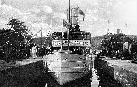 Prinsessan Ingeborg i övre slussen, Ström, Lilla Edet