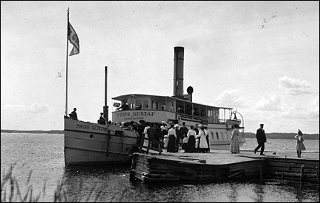 Prins Gustaf vid Edö 1908
