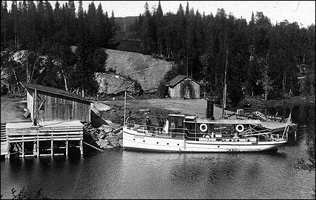 Gäddede vid Skogens brygga ca. 1914