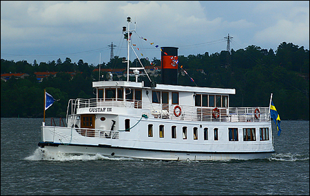 Gustaf III vid Fjäderholmarna, Stockholm 2009-07-12