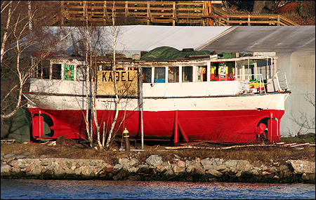 M�laren 3 upplagd p� Beckholmen, Stockholm 2008-12-23