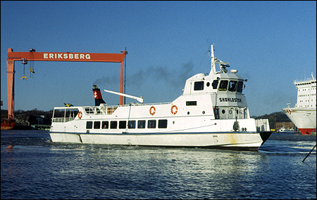Skokloster vid Klippan, Göteborg vid provtrafik för Västtrafik 1995-01-27