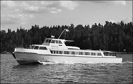 Sjögull i Halvkakssundet, Lidingö 1968-08-05