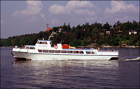 Delfin VIII i Halvkakssundet, Lidingö 1985