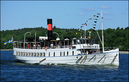 Waxholm III utanf�r Blockhusudden, Stockholm 2008-06-03