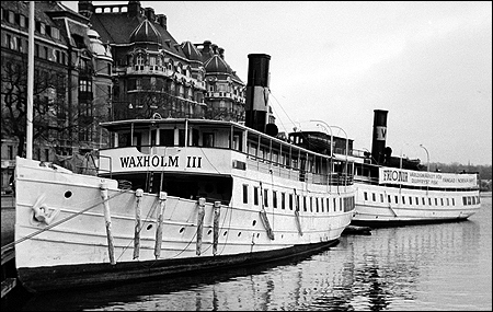 Waxholm III vid Strandv�gskajen, Stockholm 1962