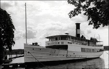 Waxholm III som restaurangb�t i Vaxholm