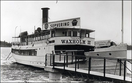 Waxholm III som restaurangb�t i Vaxholm