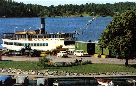 Waxholm III som restaurangb�t i Vaxholm