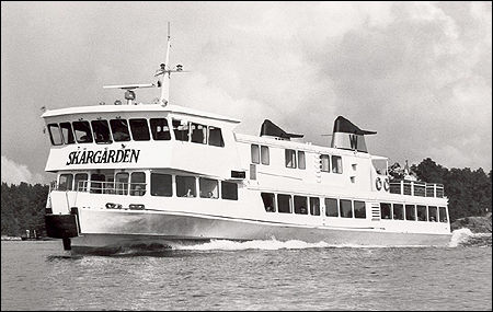 Skärgården utanför Bernhardsro brygga, Lindalssundet 1979
