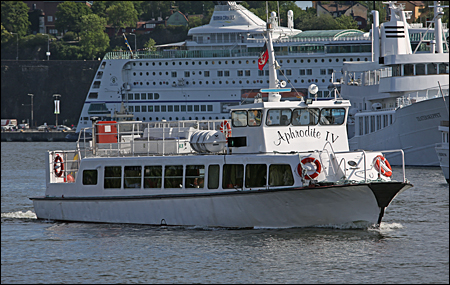 Aphrodite IV på Strömmen, Stockholm 2016-06-08