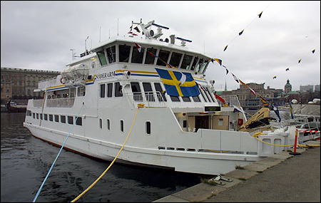 Söderarm vid Strömkajen strax före dopet 2004-04-22