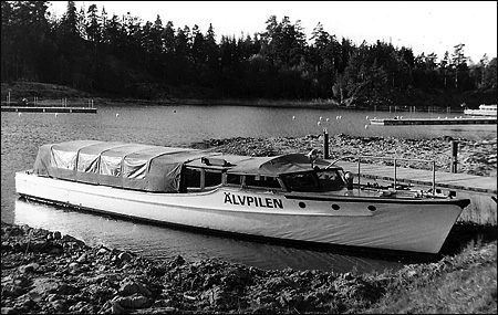 Älvpilen vid Läckö slott, Lidköping 1974-05-11