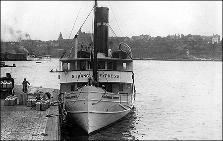 Strängnäs Express vid Klara Mälarstrand, Stockholm 1918