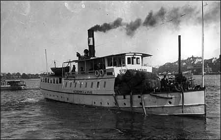 Strömma Kanal vid Räntmästartrappan, Stockholm 1911