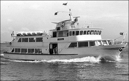 Sundbuss Erasmus utanför Helsingør, Danmark ca. 1971