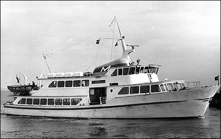 Sundbuss Pernille II utanför Helsingør, Danmark ca. 1971