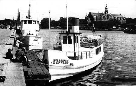 Skurusund som Express vid Strandvägskajen, Stockholm 1968-06-10