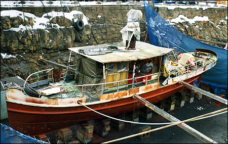 Nocturne i stra Beckholmsdockan, Stockholm 2003-03-08