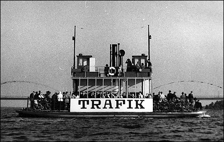 Trafik mellan Lule� och Bergn�set 1954