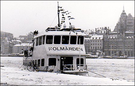 Kolm�rden vid Riddarholmskajen, Stockholm 1988-12-04