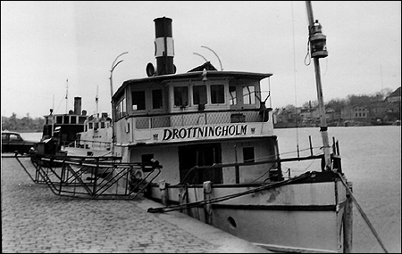 Drottningholm upplagd vid Strandvägen, Stockholm 1959