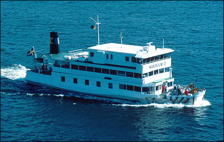Waxholm II utmed Djurgården 1986