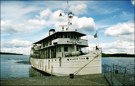 Wilhelm Tham vid Birka, Björkö 1999-08-14