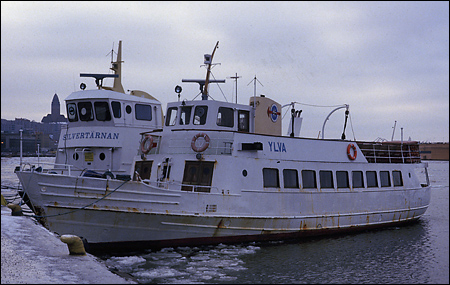 Ylva vid Skeppsbron, Göteborg 1985-02-02