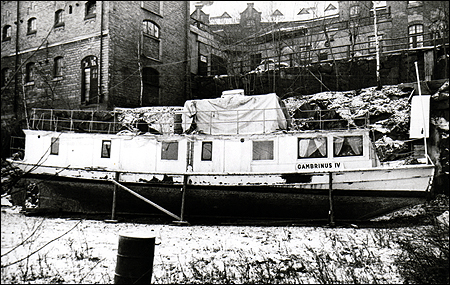 Gambrinus IV p� S�der M�larstrand, Stockholm 1972-01-06